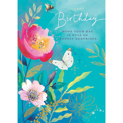 Picture of HAPPY BIRTHDAY FLOWERS CARD